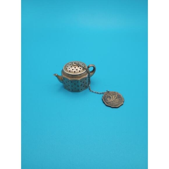Vintage Knobby Kraft Miniature Teapot Strainer Chicago World Fair 1933 - Picture 1 of 11